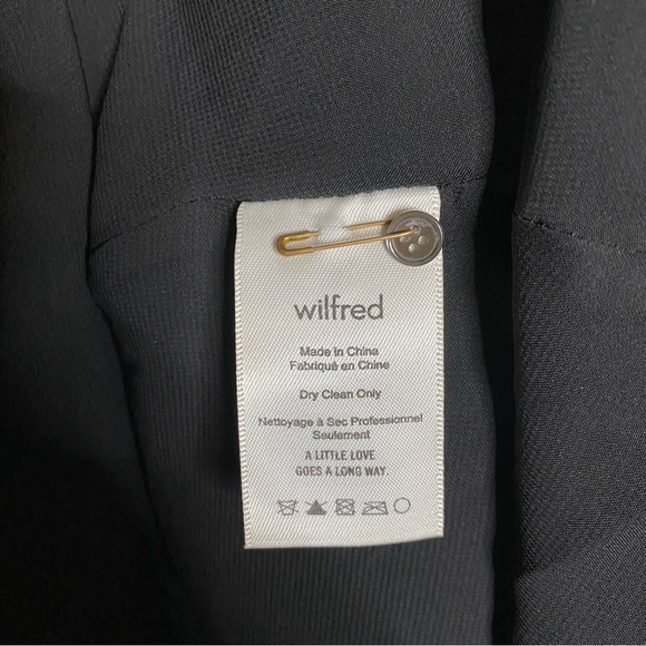 Aritzia Wilfred Corinne Black Dress Size 6 - Picture 9 of 10